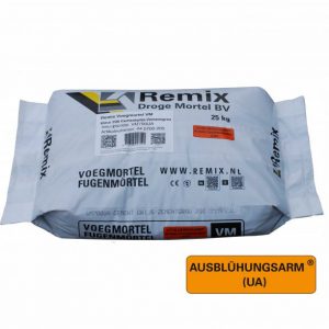 Gefugt wurde diese Klinkerwand mit Remix Fugenmörtel.